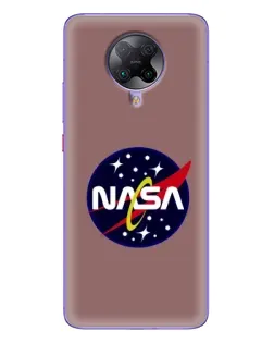 Чехол для Xiaomi POCO F2 Pro с картинкой «NASA — ретро космос»