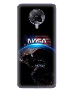 Чехол для Xiaomi POCO F2 Pro с картинкой «Земля из космоса NASA»