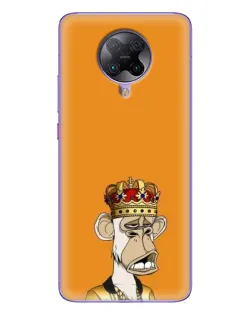 Чехол для Xiaomi POCO F2 Pro с картинкой «Золотая обезьяна Bored Ape» Чехол для Xiaomi POCO F2 Pro с картинкой «Золотая обезьяна Bored Ape»