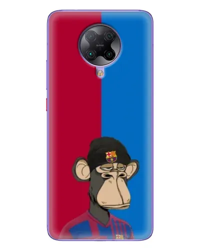 Чехол для Xiaomi POCO F2 Pro с картинкой «Bored Ape — фанат Барсы»