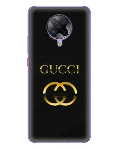 Чехол для Xiaomi POCO F2 Pro с картинкой «Золотой логотип Gucci»