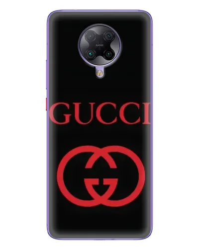Чехол для Xiaomi POCO F2 Pro с картинкой «Gucci — красный логотип»