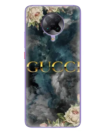 Чехол для Xiaomi POCO F2 Pro с картинкой «Абстрактные цветы Gucci»