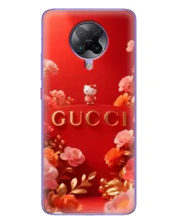 Чехол для Xiaomi POCO F2 Pro с картинкой «Gucci — золотой сад»