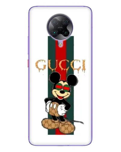Чехол для Xiaomi POCO F2 Pro с картинкой «Микки Маус Gucci — полосы»