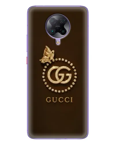 Чехол для Xiaomi POCO F2 Pro с картинкой «Gucci — золотая бабочка»