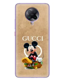 Чехол для Xiaomi POCO F2 Pro с картинкой «Микки Маус Gucci — крафт»
