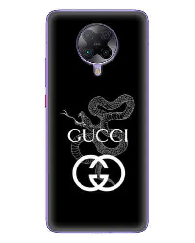 Чехол для Xiaomi POCO F2 Pro с картинкой «Gucci — серебряная змея»