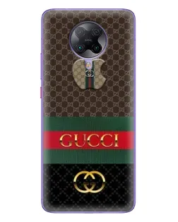 Чехол для Xiaomi POCO F2 Pro с картинкой «Gucci — брендированный десерт»