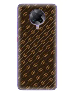 Чехол для Xiaomi POCO F2 Pro с картинкой «Gucci — золотые диагонали»