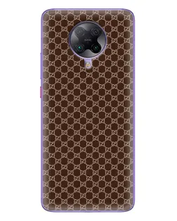 Чехол для Xiaomi POCO F2 Pro с картинкой «Gucci — шоколадная сетка»