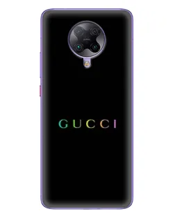 Чехол для Xiaomi POCO F2 Pro с картинкой «Gucci — неоновый минимализм»
