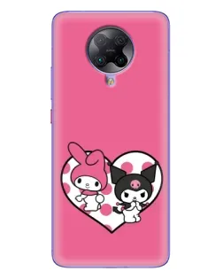 Чехол для Xiaomi POCO F2 Pro с картинкой «Kuromi и My Melody»