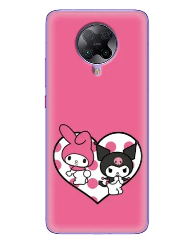 Чехол для Xiaomi POCO F2 Pro с картинкой «Kuromi и My Melody»