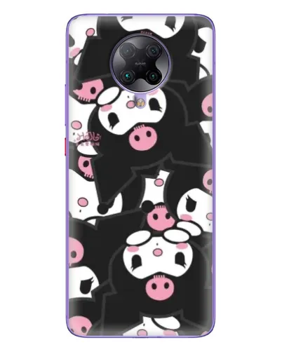Чехол для Xiaomi POCO F2 Pro с картинкой «Паттерн голов Куроми»