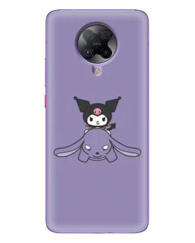 Чехол для Xiaomi POCO F2 Pro с картинкой «Kuromi на лиловом фоне»