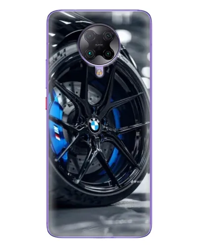 Чехол для Xiaomi POCO F2 Pro с картинкой «Колесо BMW вблизи»
