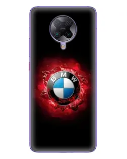 Чехол для Xiaomi POCO F2 Pro с картинкой «Логотип BMW — вспышка»