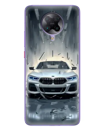 Чехол для Xiaomi POCO F2 Pro с картинкой «BMW в свете фар»