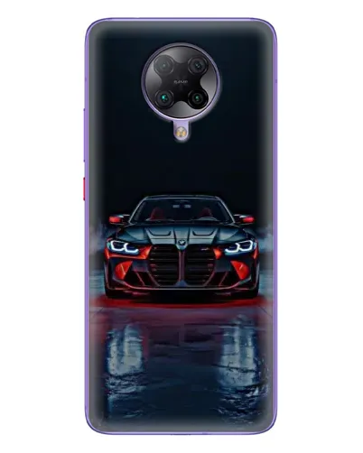 Чехол для Xiaomi POCO F2 Pro с картинкой «BMW на мокрой дороге»