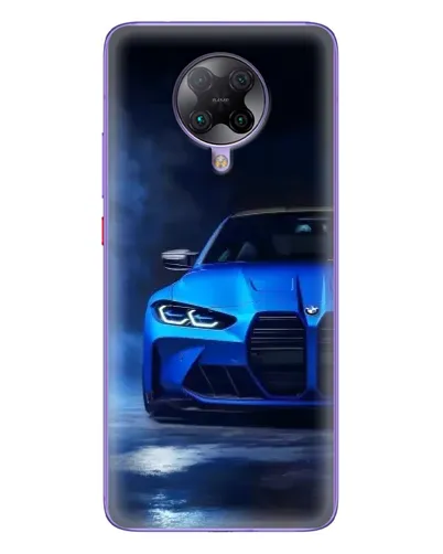Чехол для Xiaomi POCO F2 Pro с картинкой «Голубая BMW M4»