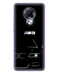 Чехол для Xiaomi POCO F2 Pro с картинкой «Минималистичный принт BMW M3»