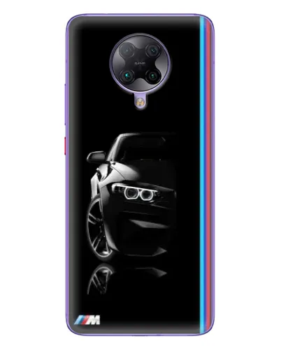 Чехол для Xiaomi POCO F2 Pro с картинкой «Силуэт BMW в темноте»