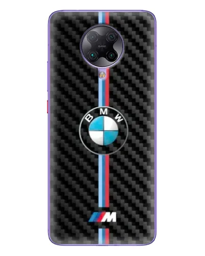 Чехол для Xiaomi POCO F2 Pro с картинкой «Эмблема BMW и карбон»