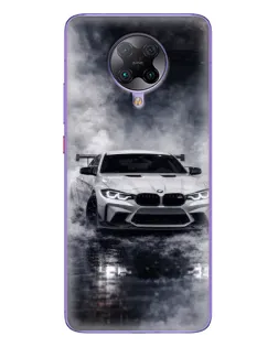 Чехол для Xiaomi POCO F2 Pro с картинкой «BMW сквозь туман»