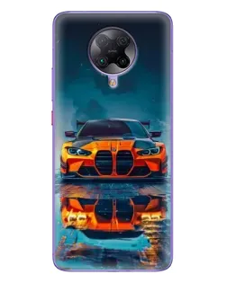 Чехол для Xiaomi POCO F2 Pro с картинкой «BMW — золотая эмблема»