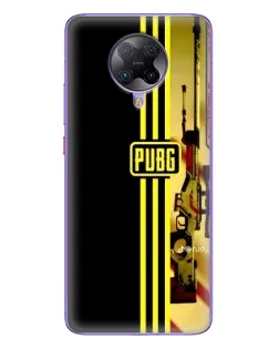 Чехол для Xiaomi POCO F2 Pro с картинкой «PUBG — камуфляжный шлем»
