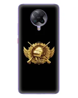 Чехол для Xiaomi POCO F2 Pro с картинкой «PUBG — оранжевый градиент»