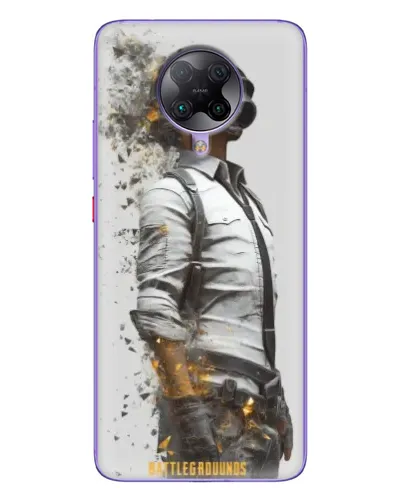 Чехол для Xiaomi POCO F2 Pro с картинкой «PUBG — боец в пыли»