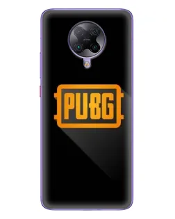 Чехол для Xiaomi POCO F2 Pro с картинкой «PUBG — рамка лого»