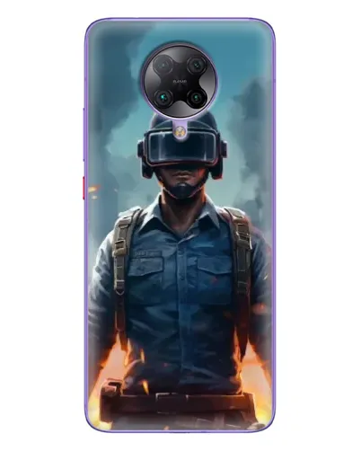 Чехол для Xiaomi POCO F2 Pro с картинкой «PUBG — реалистичный герой»