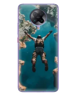 Чехол для Xiaomi POCO F2 Pro с картинкой «PUBG — свободное падение»