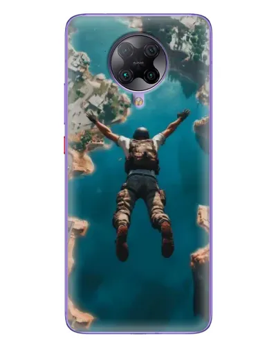 Чехол для Xiaomi POCO F2 Pro с картинкой «PUBG — свободное падение»