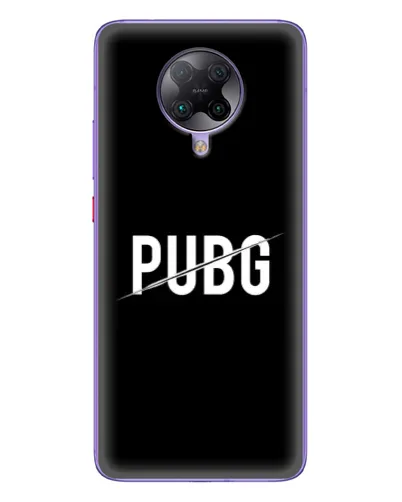Чехол для Xiaomi POCO F2 Pro с картинкой «PUBG — белый логотип»