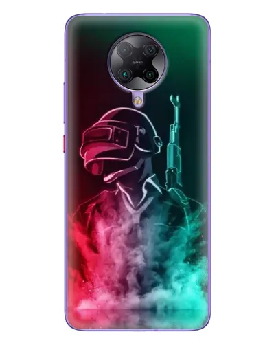 Чехол для Xiaomi POCO F2 Pro с картинкой «PUBG — огненный воин»