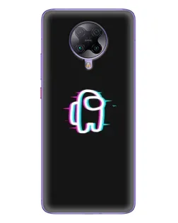 Чехол для Xiaomi POCO F2 Pro с картинкой «Among Us неон»