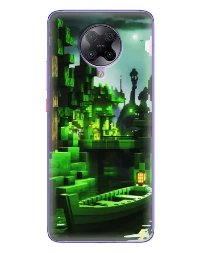 Чехол для Xiaomi POCO F2 Pro с картинкой «Minecraft лесной пейзаж»