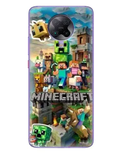 Чехол для Xiaomi POCO F2 Pro с картинкой «Замок Minecraft»