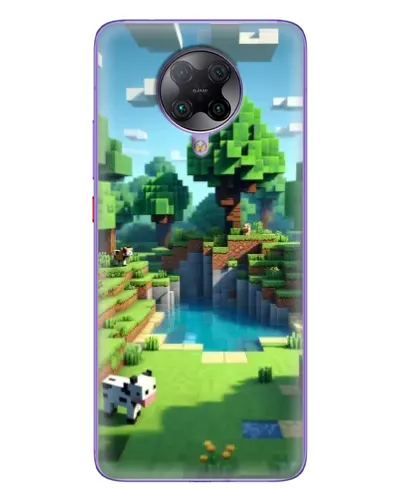 Чехол для Xiaomi POCO F2 Pro с картинкой «Minecraft летний день»