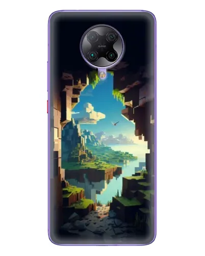 Чехол для Xiaomi POCO F2 Pro с картинкой «Вид из пещеры»