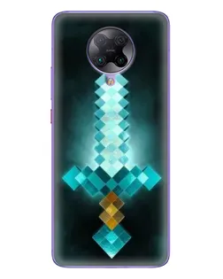 Чехол для Xiaomi POCO F2 Pro с картинкой «Алмазный меч неон»