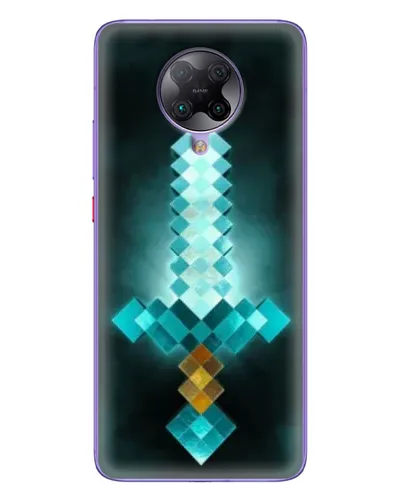 Чехол для Xiaomi POCO F2 Pro с картинкой «Алмазный меч неон»