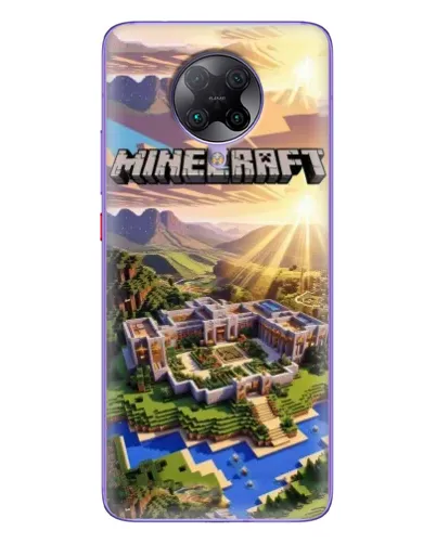 Чехол для Xiaomi POCO F2 Pro с картинкой «Minecraft панорама»