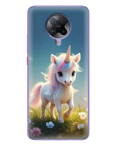 Чехол для Xiaomi POCO F2 Pro с картинкой «Единорог на поляне»
