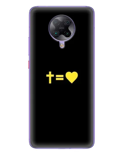 Чохол для Xiaomi POCO F2 Pro з картинкою «Серце та Хрест» Чохол для Xiaomi POCO F2 Pro з картинкою «Серце та Хрест»