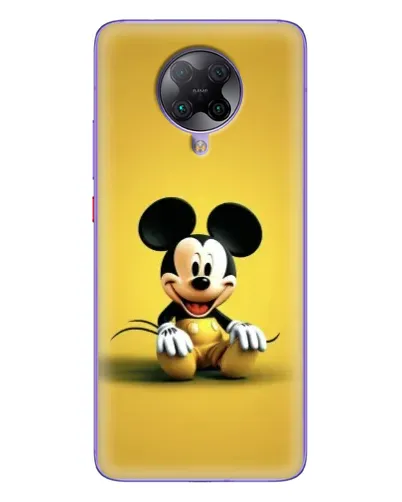 Чехол для Xiaomi POCO F2 Pro с картинкой «Микки на желтом»
